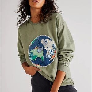 Free People Tricia Fix Earth Day Sweatshirt